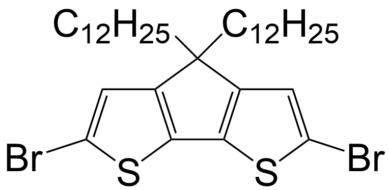 4H-Cyclopenta[2,1-b:3,4-b']dithiophene,2,6-dibromo-4,4-didodecyl-/1235873-96-7
